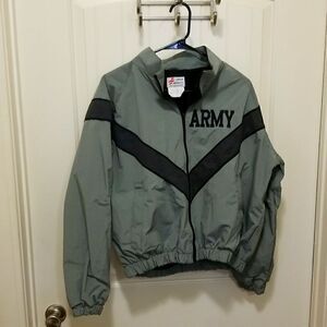 US Army PT Physical Fitness IPFU Uniform Jacket Gray Mens XSmall Reg, Wmn's Med